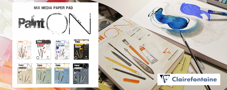 クレールフォンテーヌ社のミックスペーパー【PaintON-ペイントオン-】